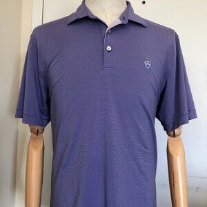 Peter Millar Men’s M Summer Comfort Short Sleeve Polo Shirt – Purple